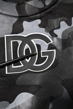 Black Camouflage Pullover Sweatshirt Sweater