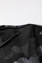 Black Camouflage Pullover Sweatshirt Sweater