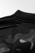 Black Camouflage Pullover Sweatshirt Sweater