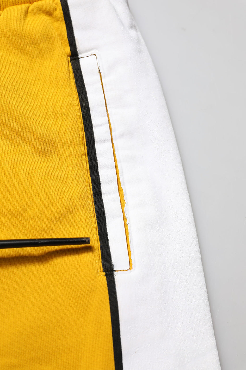 Yellow Cotton Casual Sweatpants Jogger Pants