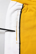 Yellow Cotton Logo Sweatpants Jogger Pants