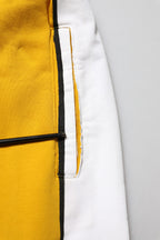 Yellow Cotton Jogger Skinny Sweatpants Pants