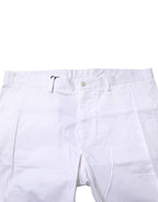 White Chinos Cotton Stretch Casual Shorts