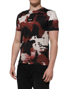 Multicolor Camouflage Men Crew Neck T-shirt