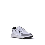 White Calf Leather Bos Taurus Low Top Sneakers