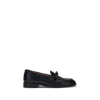 Black Calf Leather Bos Taurus Slip-On Loafers