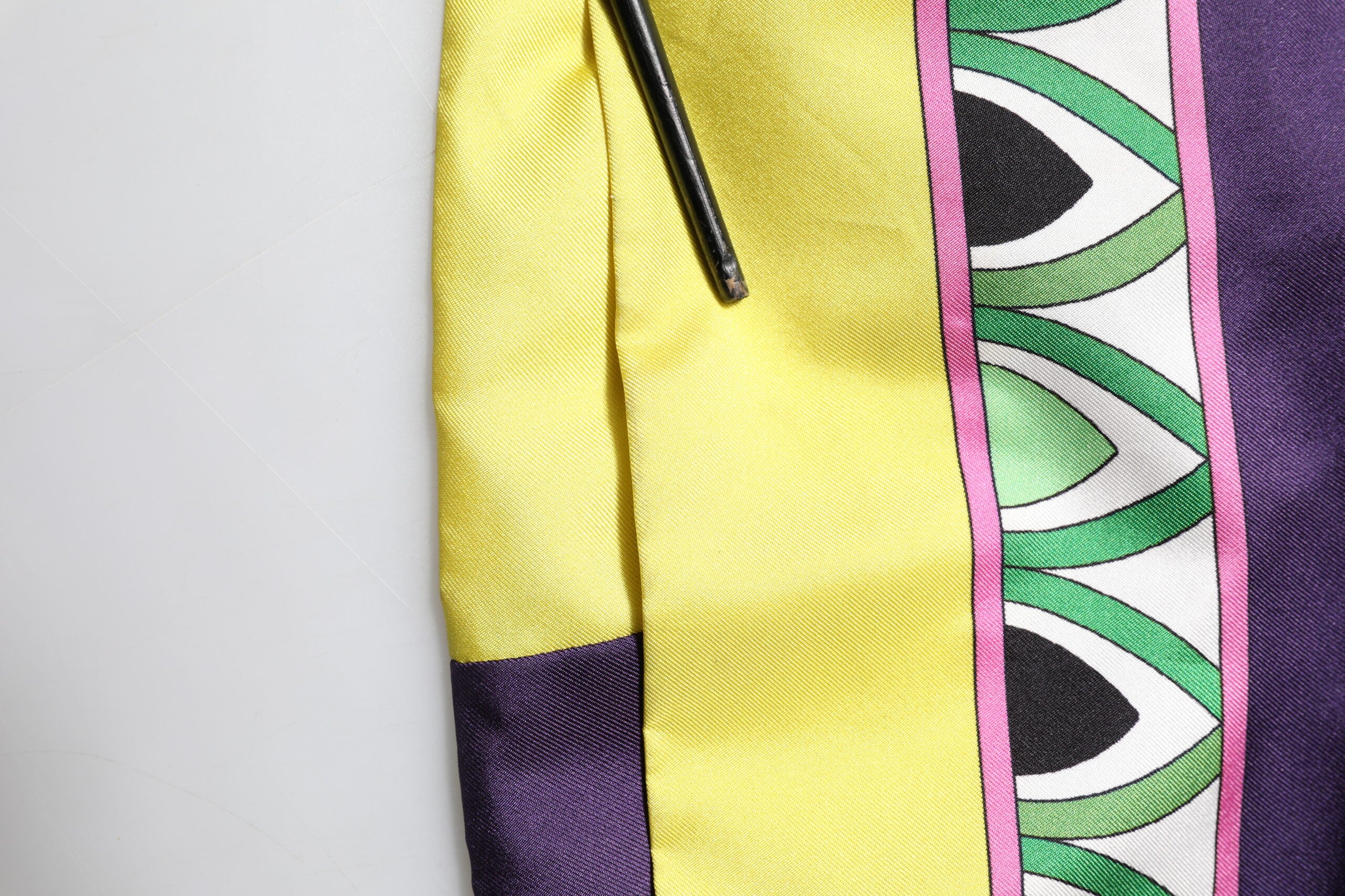 Blue Floral Print Silk Long Sleeves Wrap Robe