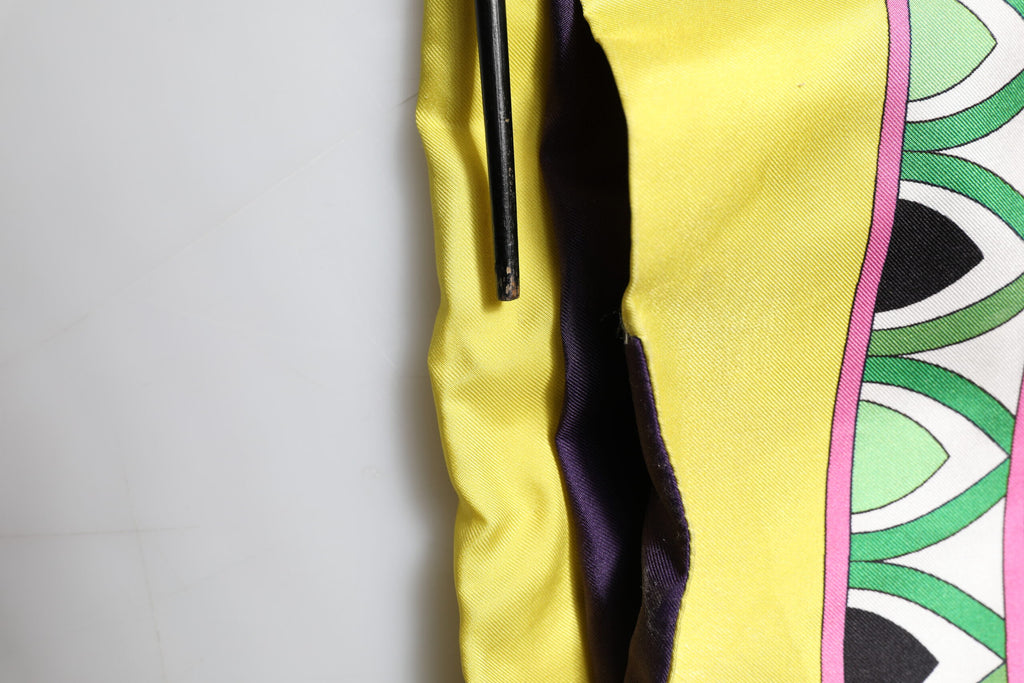 Blue Floral Print Silk Long Sleeves Wrap Robe