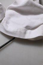 White Tattered Cotton High Waist Denim Jeans