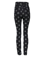 Black DG Logo High Waist Skinny Denim Jeans