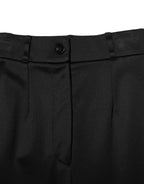 Black Nylon High Waist Skinny Leggings Pants
