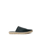 Green Leather Espadrilles