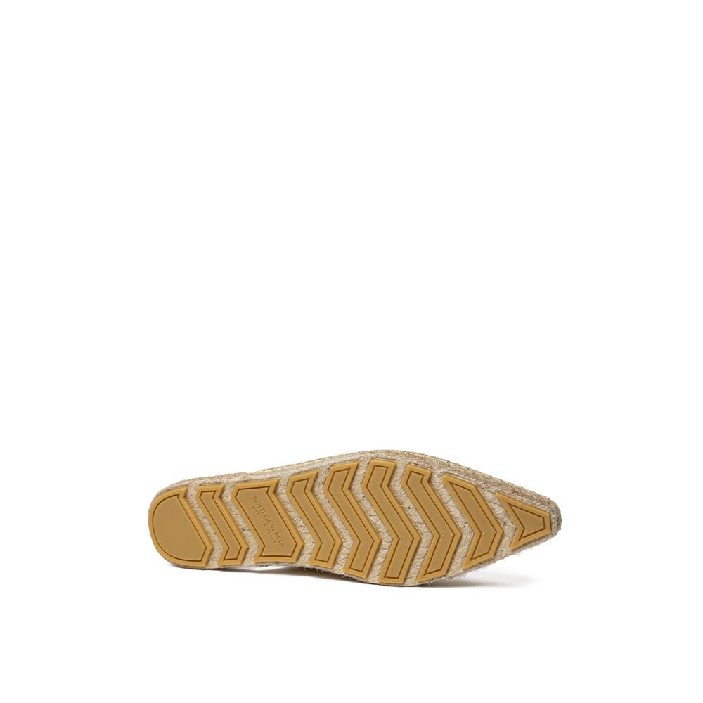 Yellow Leather Espadrille