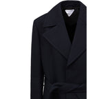 Blue Cotton Trench Coat