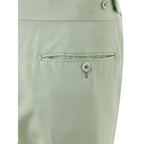 Green Viscose Chino Pants