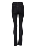 Blue Cotton High Waist Skinny Denim Jeans