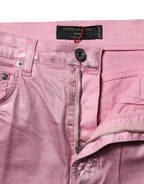 Pink GRACE High Waisted Skinny Denim Jeans