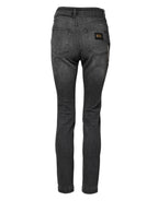 Dark Gray AUDREY Cotton Skinny Denim Jeans