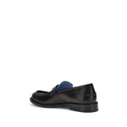 Black Calf Leather Bos Taurus Slip-On Loafers