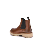 Brown Calf Leather Bos Taurus Chelsea Boots