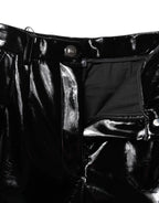Black High Waist Cargo Bootcut Pants