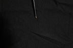 Black DG Silk Vneck Collared Men Polo T-shirt
