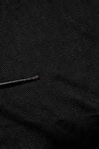 Black DG Silk Vneck Collared Men Polo T-shirt