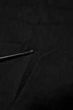 Black DG Silk Vneck Collared Men Polo T-shirt
