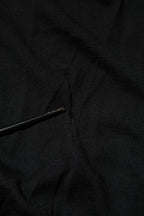 Black Cashmere V-Neck Long Sleeves T-shirt
