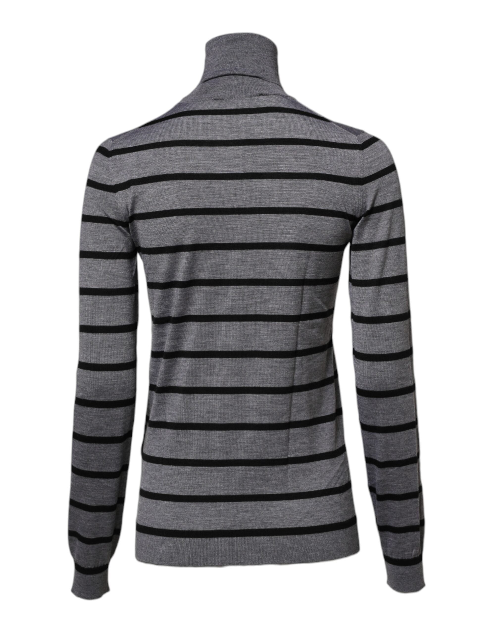 Gray Floral Embroidery Pullover Sweater