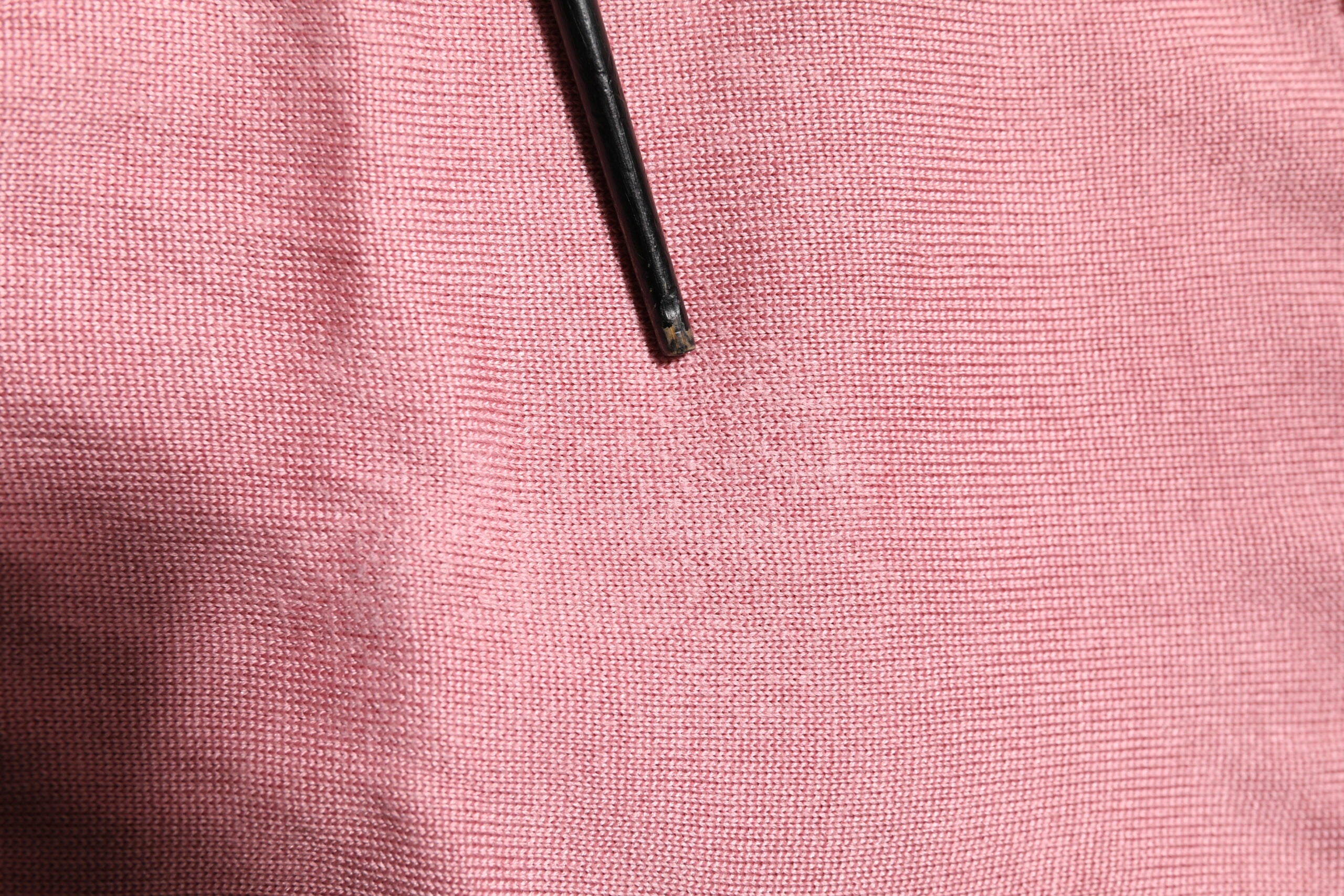 Pink Silk Cropped Crew Neck Cardigan Sweater