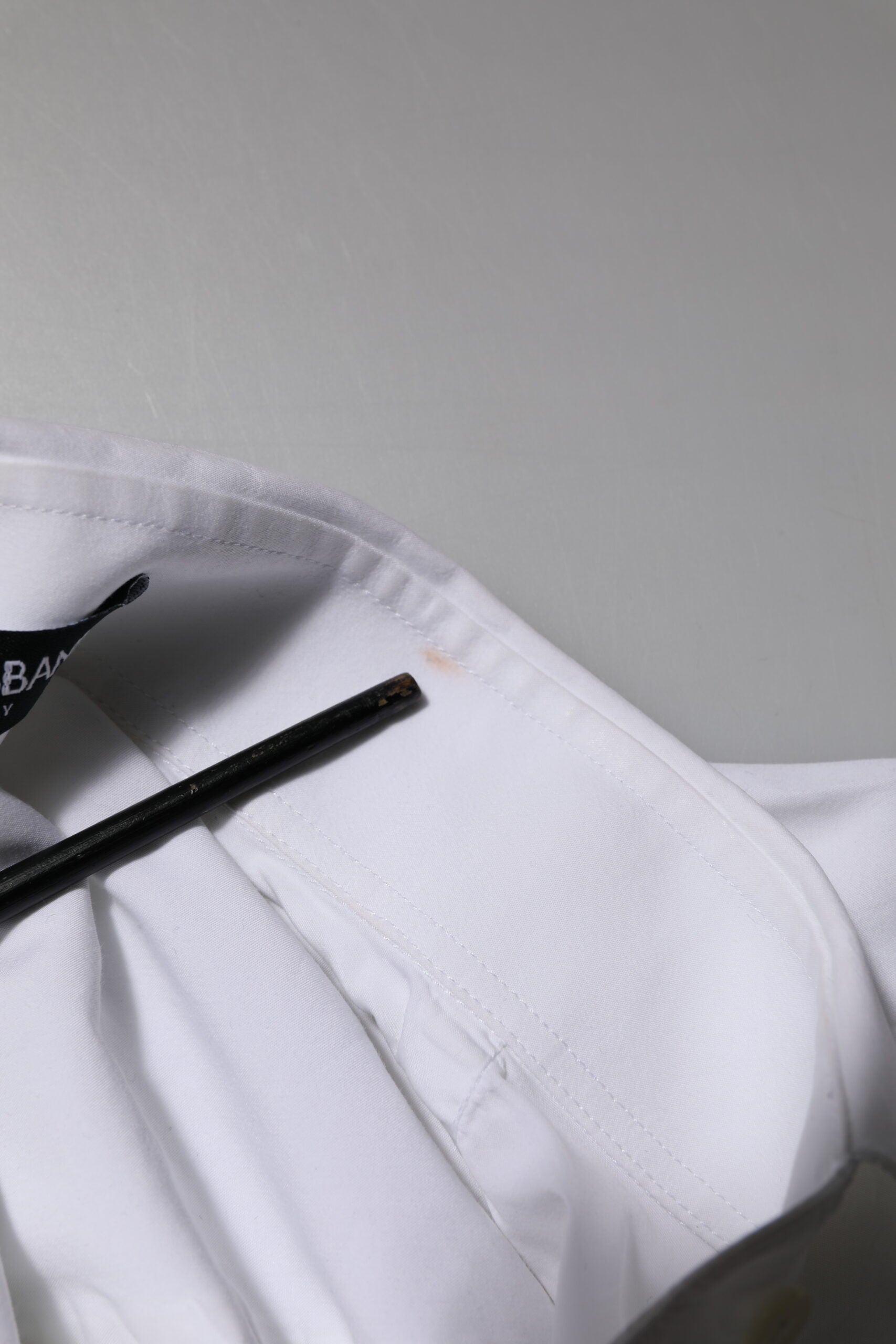 White Rose Embroidery Collared Shirt Top