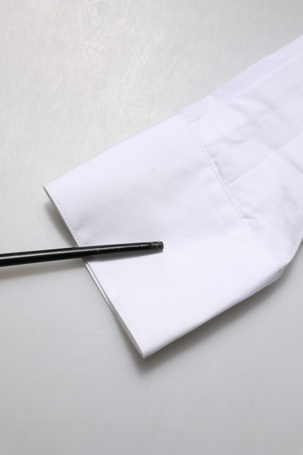 White Crystal Embellished Collared Shirt Top