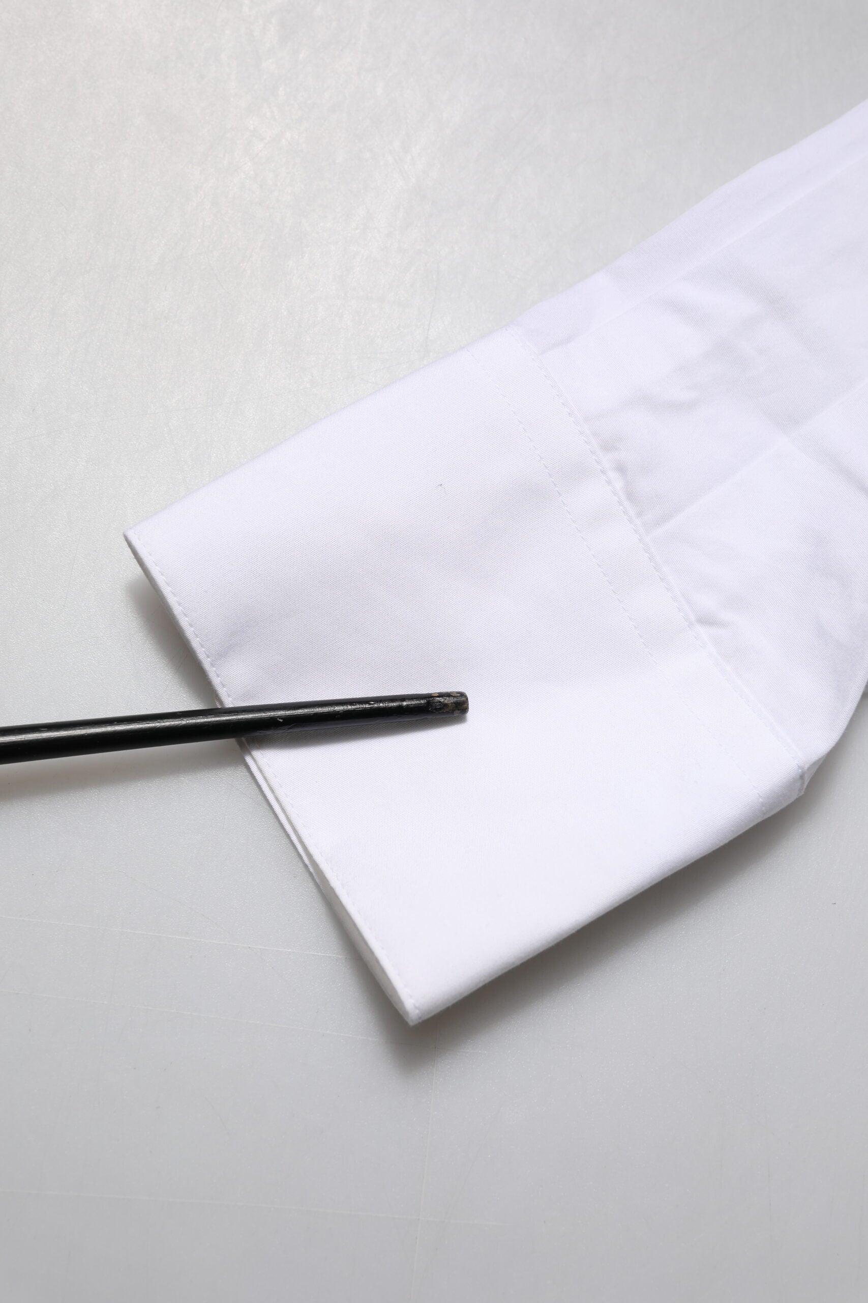 White Crystal Embellished Collared Shirt Top