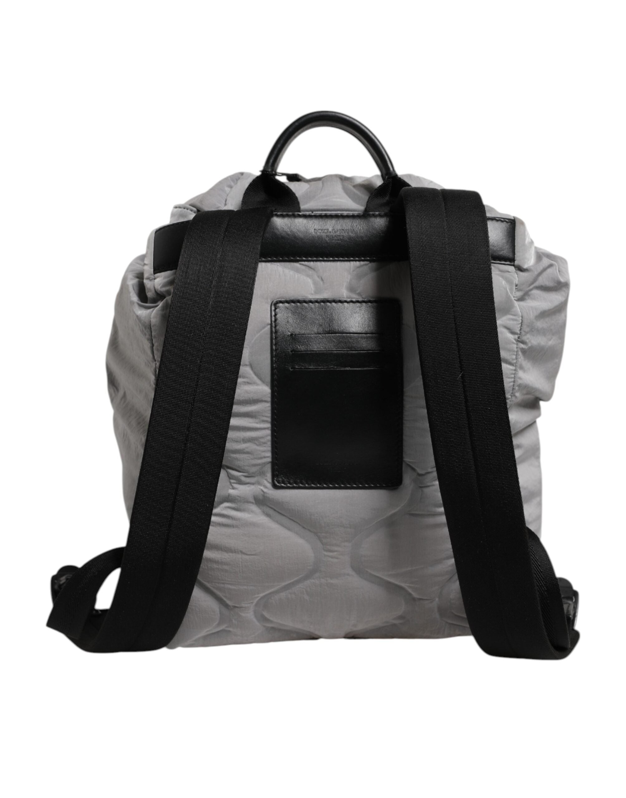 Gray Milano Print Drawstring Travel Backpack Bag