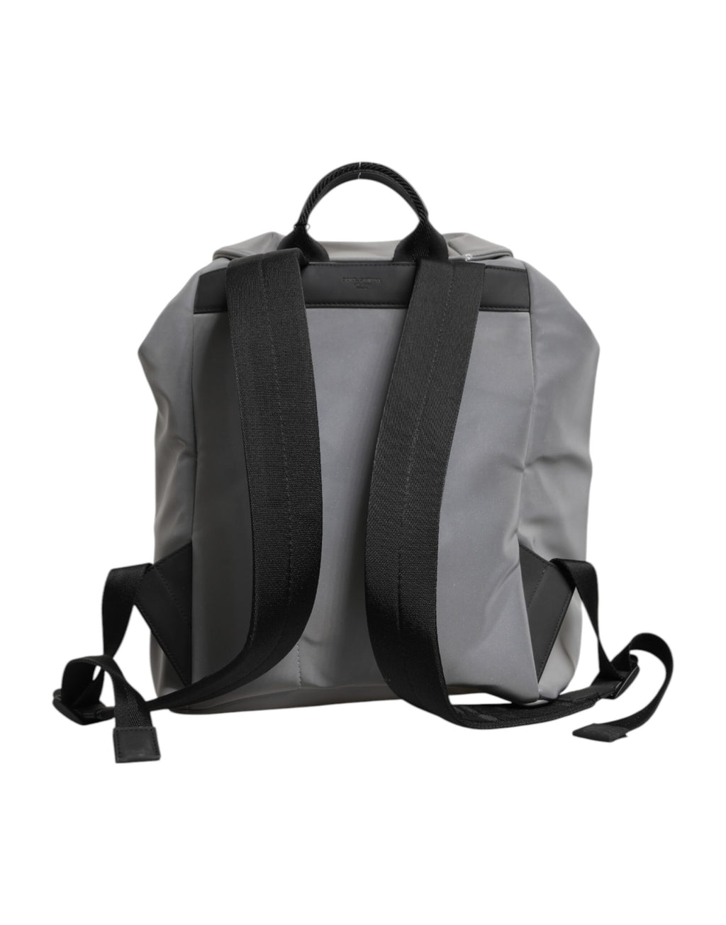 Gray Palermo Reflector Buckles Drawstring Backpack Bag