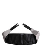 Gray Men 100% Silk Belt Wide Waist Cummerbund