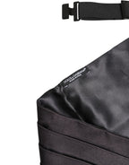 Black Men 100% Silk Belt Wide Waist Cummerbund