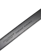 Black Red Leopard Silver Metal Buckle Belt