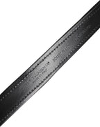 Black Sequin Embellished Metal Buckle Belt