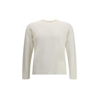 White Fleece Wool Sweatshirt