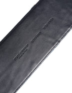 Two Tone Blue Denim Gold Metal Buckle Belt