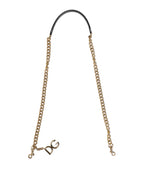 Brown Leopard Gold Brass Chain Accessory Shoulder Strap