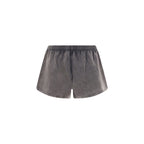 Gray Cotton Bermuda Shorts