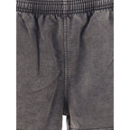Gray Cotton Bermuda Shorts