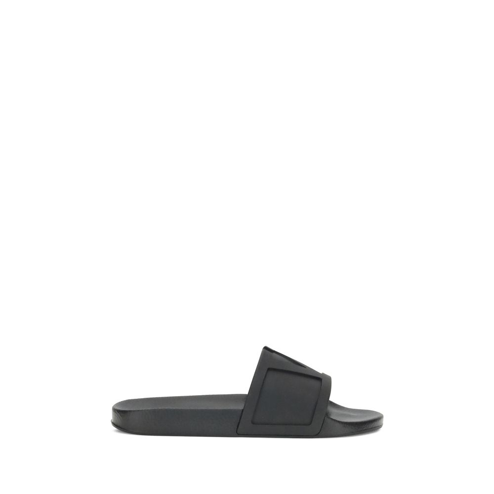 Black Rubber Sandals