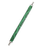 Black Green Exotic Leather Bag Shoulder Strap