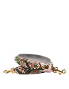 Multicolor Python Embellished Crystal Stud Shoulder Strap