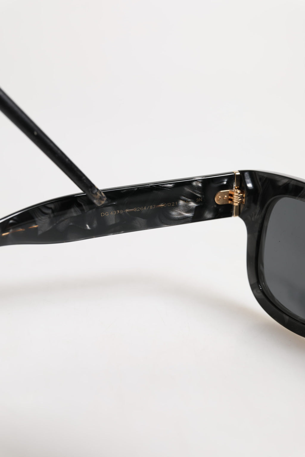 Pearl White Acetate Frame Domenico Deep Shades Sunglasses