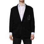 Black Viscose DG Crown Blazer Coat Jacket